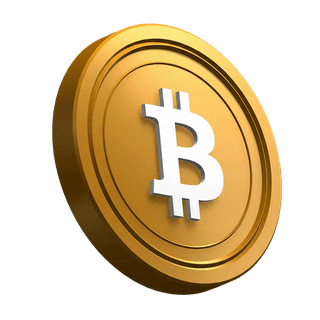 Bitcoin (BTC) inclinada en el diseño de la sección principal